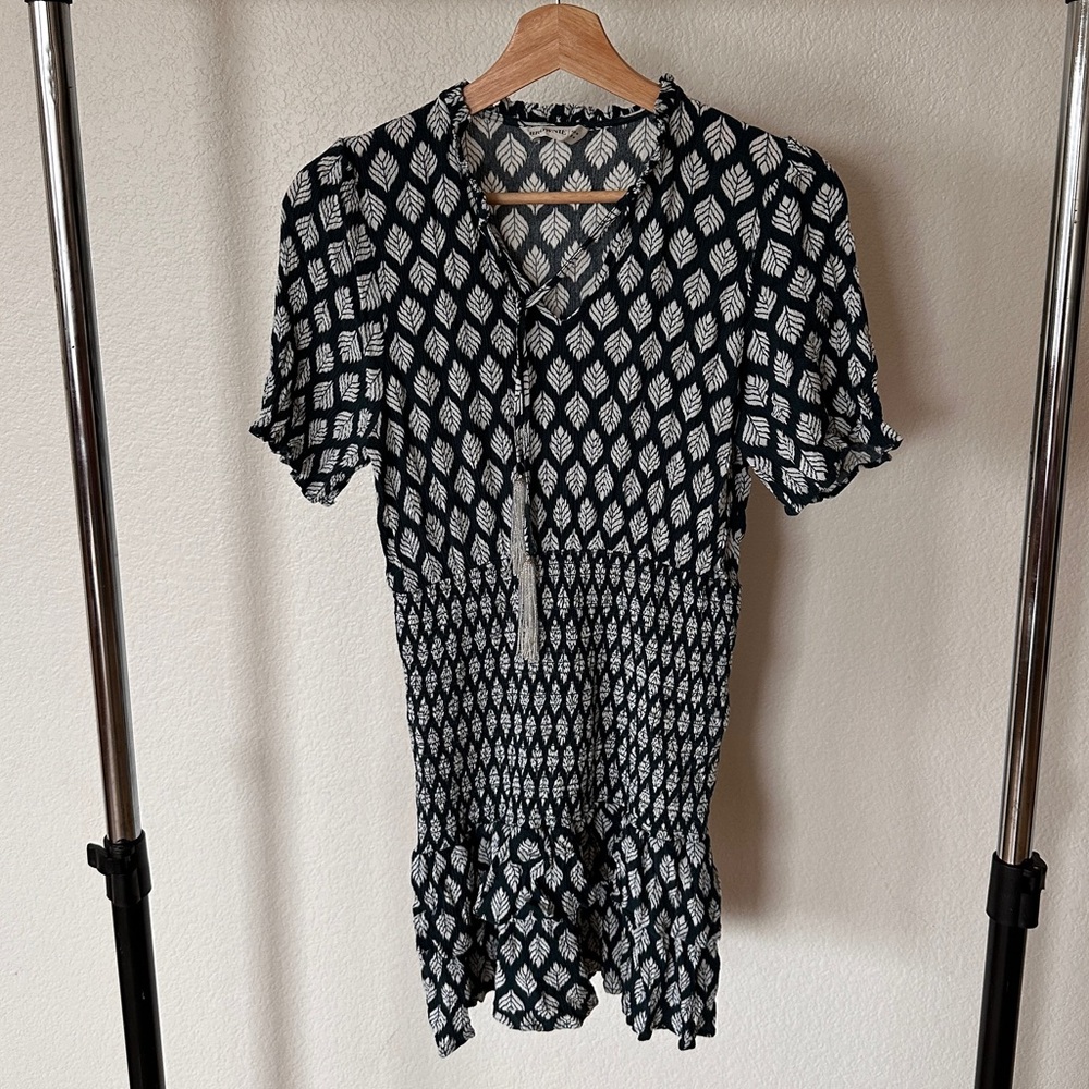 NWOT Brownie Mini Dress with Beaded Tassels, SIZE SMALL